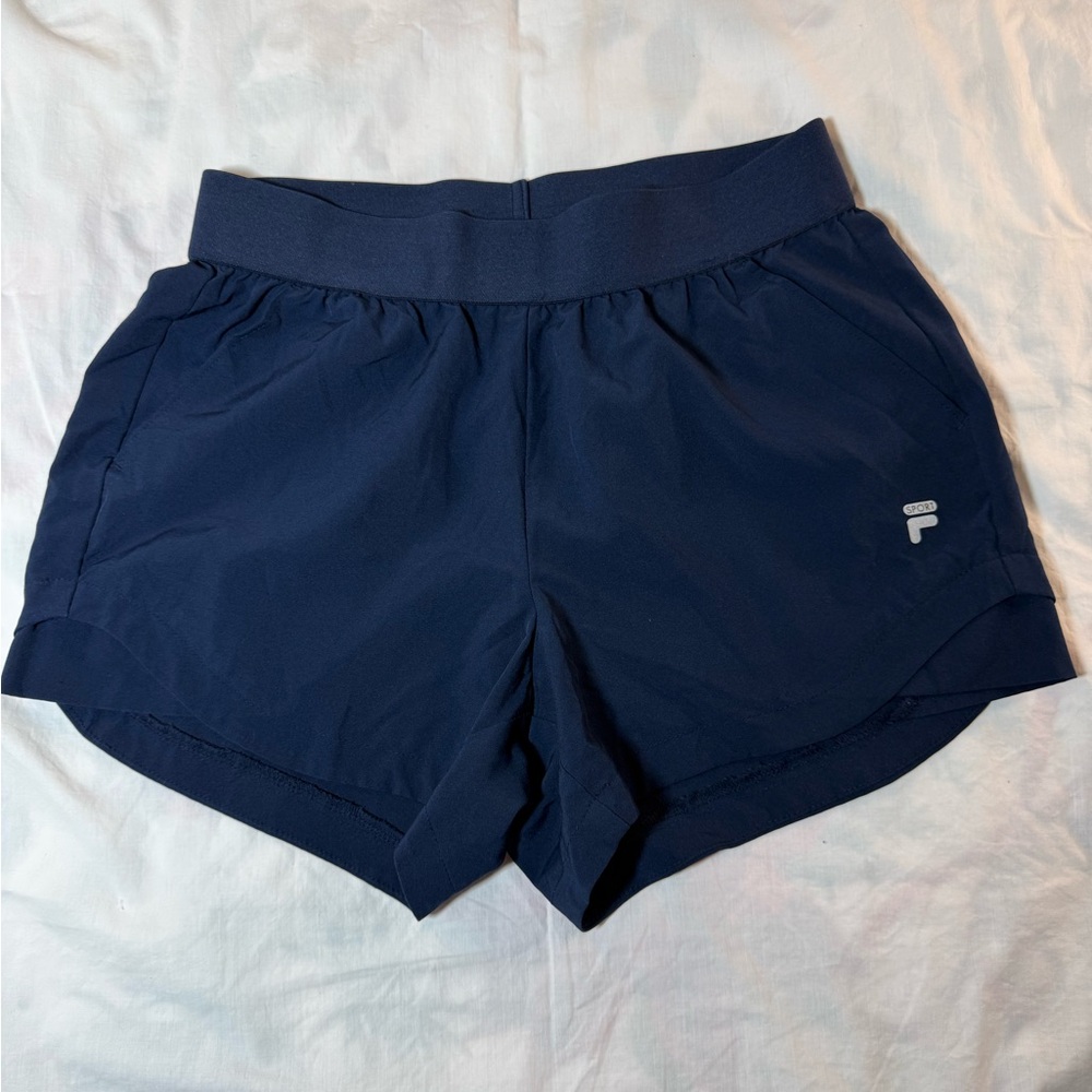 Fila Dark Blue Women's Athletic Shorts Size CS